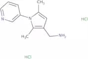 [2,5-Dimethyl-1-(pyridin-3-yl)-1H-pyrrol-3-yl]methanamine dihydrochloride