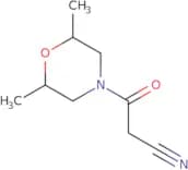 3-(2,6-Dimethylmorpholin-4-yl)-3-oxopropanenitrile