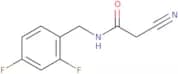 2-Cyano-N-[(2,4-difluorophenyl)methyl]acetamide