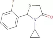 3-Cyclopropyl-2-(2-fluorophenyl)-1,3-thiazolidin-4-one
