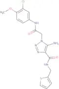 5-Amino-1-{2-[(3-chloro-4-methoxyphenyl)amino]-2-oxoethyl}-N-(2-thienylmethyl)-1H-1,2,3-triazole-4…