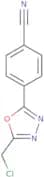 4-[5-(Chloromethyl)-1,3,4-oxadiazol-2-yl]benzonitrile