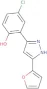 4-Chloro-2-[5-(furan-2-yl)-1H-pyrazol-3-yl]phenol