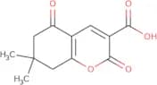 7,7-Dimethyl-2,5-dioxo-5,6,7,8-tetrahydro-2H-chromene-3-carboxylic acid