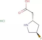 2-[(2R,4R)-4-Fluoropyrrolidin-2-yl]acetic acid hydrochloride