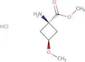 Methyl rac-(1S,3S)-1-amino-3-methoxycyclobutane-1-carboxylate hydrochloride