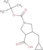 rac-(3R,4R)-1-[(tert-Butoxy)carbonyl]-4-(cyclopropylmethyl)pyrrolidine-3-carboxylic acid