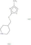 4-{[(4-Methyl-1,3-thiazol-2-yl)sulfanyl]methyl}piperidine dihydrochloride