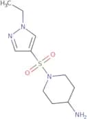1-[(1-Ethyl-1H-pyrazol-4-yl)sulfonyl]piperidin-4-amine