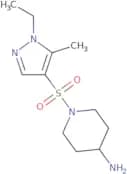 1-[(1-Ethyl-5-methyl-1H-pyrazol-4-yl)sulfonyl]piperidin-4-amine