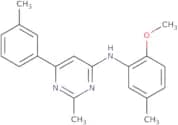 N-(2-Methoxy-5-methylphenyl)-2-methyl-6-(3-methylphenyl)pyrimidin-4-amine
