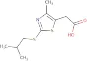 2-{4-Methyl-2-[(2-methylpropyl)sulfanyl]-1,3-thiazol-5-yl}acetic acid