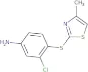 3-Chloro-4-[(4-methyl-1,3-thiazol-2-yl)sulfanyl]aniline