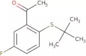 1-[2-(tert-Butylsulfanyl)-5-fluorophenyl]ethan-1-one