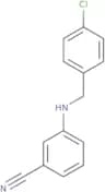 3-{[(4-Chlorophenyl)methyl]amino}benzonitrile