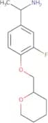 1-[3-Fluoro-4-(oxan-2-ylmethoxy)phenyl]ethan-1-amine