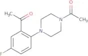 1-[4-(2-Acetyl-4-fluorophenyl)piperazin-1-yl]ethan-1-one