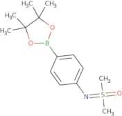 N-​(dimethyloxido-​λ4-​sulfanylidene)​-​4-​(4,​4,​5,​5-​tetramethyl-​1,​3,​2-​dioxaborolan-​2-​yl)…