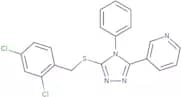 3-(5-((2,4-Dichlorobenzyl)thio)-4-phenyl-4H-1,2,4-triazol-3-yl)pyridine