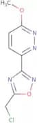 3-[5-(Chloromethyl)-1,2,4-oxadiazol-3-yl]-6-methoxypyridazine