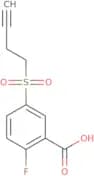 5-(But-3-yn-1-ylsulfonyl)-2-fluorobenzoic acid