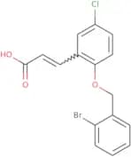(2E)-3-{2-[(2-Bromophenyl)methoxy]-5-chlorophenyl}prop-2-enoic acid