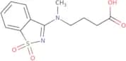 4-[(1,1-Dioxo-1,2-benzothiazol-3-yl)(methyl)amino]butanoic acid