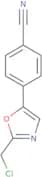 4-[2-(Chloromethyl)-1,3-oxazol-5-yl]benzonitrile