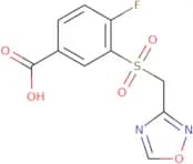4-Fluoro-3-(1,2,4-oxadiazol-3-ylmethanesulfonyl)benzoic acid