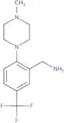 [2-(4-Methylpiperazin-1-yl)-5-(trifluoromethyl)phenyl]methanamine
