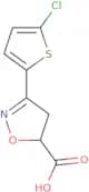 3-(5-Chlorothiophen-2-yl)-4,5-dihydro-1,2-oxazole-5-carboxylic acid