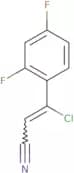 3-Chloro-3-(2,4-difluorophenyl)prop-2-enenitrile