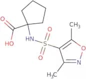 1-(Dimethyl-1,2-oxazole-4-sulfonamido)cyclopentane-1-carboxylic acid