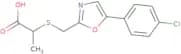 2-({[5-(4-Chlorophenyl)-1,3-oxazol-2-yl]methyl}sulfanyl)propanoic acid