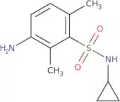 3-Amino-N-cyclopropyl-2,6-dimethylbenzene-1-sulfonamide