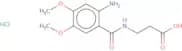 3-[(2-Amino-4,5-dimethoxyphenyl)formamido]propanoic acid hydrochloride