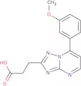 3-[7-(3-Methoxyphenyl)-[1,2,4]triazolo[1,5-a]pyrimidin-2-yl]propanoic acid