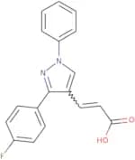 (2E)-3-[3-(4-Fluorophenyl)-1-phenyl-1H-pyrazol-4-yl]prop-2-enoic acid