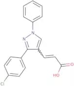(2E)-3-[3-(4-Chlorophenyl)-1-phenyl-1H-pyrazol-4-yl]prop-2-enoic acid