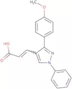 (2E)-3-[3-(4-Methoxyphenyl)-1-phenyl-1H-pyrazol-4-yl]prop-2-enoic acid