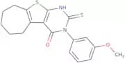 4-(3-Methoxyphenyl)-5-sulfanyl-8-thia-4,6-diazatricyclo[7.5.0.0,2,7]tetradeca-1(9),2(7),5-trien-3-…