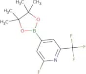 2-Fluoro-4-(4,4,5,5-tetramethyl-1,3,2-dioxaborolan-2-yl)-6-(trifluoromethyl)pyridine