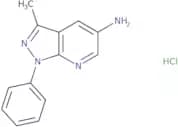 3-Methyl-1-phenyl-1H-pyrazolo[3,4-b]pyridin-5-amine hydrochloride