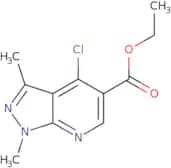 Ethyl 4-chloro-1,3-dimethylpyrazolo[3,4-b]pyridine-5-carboxylate
