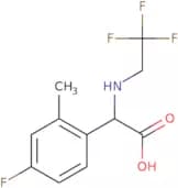 2-(4-Fluoro-2-methylphenyl)-2-[(2,2,2-trifluoroethyl)amino]acetic acid