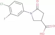 1-(4-Chloro-3-fluorophenyl)-5-oxopyrrolidine-3-carboxylic acid