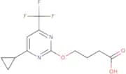 4-{[4-Cyclopropyl-6-(trifluoromethyl)pyrimidin-2-yl]oxy}butanoic acid