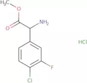Methyl 2-amino-2-(4-chloro-3-fluorophenyl)acetate hydrochloride