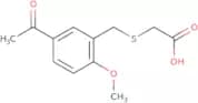2-{[(5-Acetyl-2-methoxyphenyl)methyl]sulfanyl}acetic acid