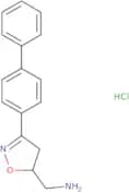 [3-(4-Phenylphenyl)-4,5-dihydro-1,2-oxazol-5-yl]methanamine hydrochloride